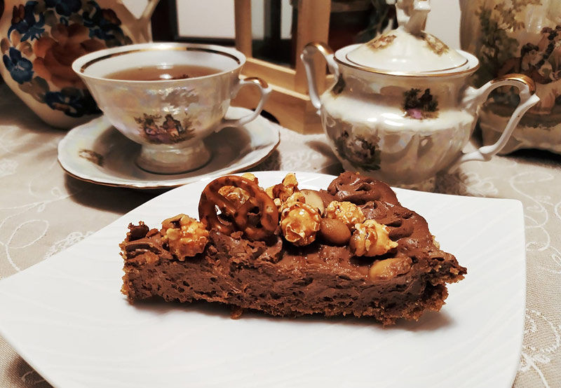Słodko-słony deser czekoladowy